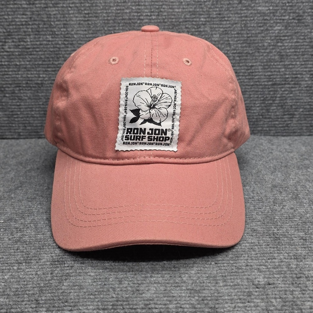Ron Jon Surf Shop Hat Cap Strap Back Mens One Size Pink‎ Surfboard Beach Florida